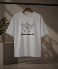 Throw Shaka Oversized Tee (White)