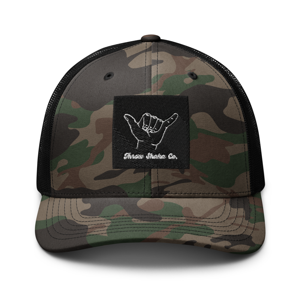 Throw Shaka Camo Trucker Hat