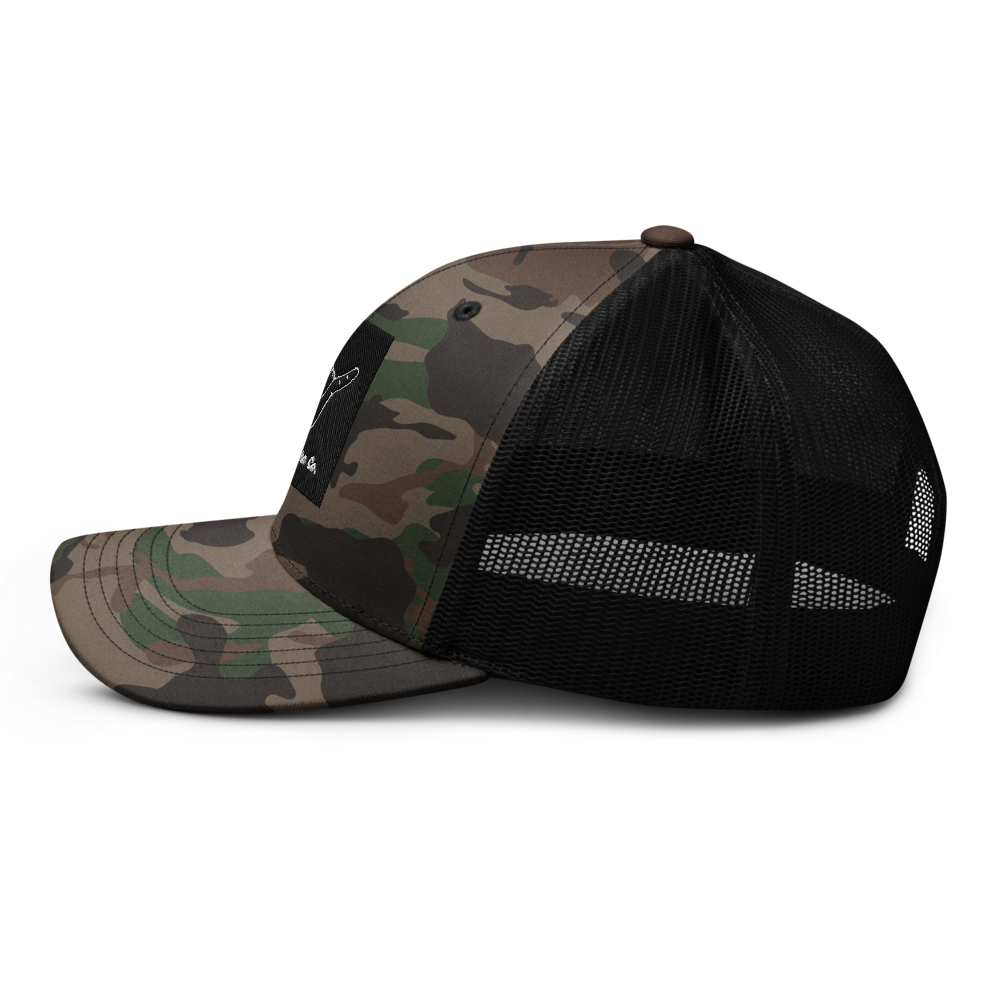 Throw Shaka Camo Trucker Hat